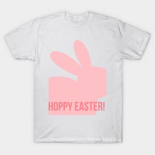 Hoppy Easter. Cute Bunny Rabbit Pun Design. Perfect Easter Basket Stuffer. T-Shirt